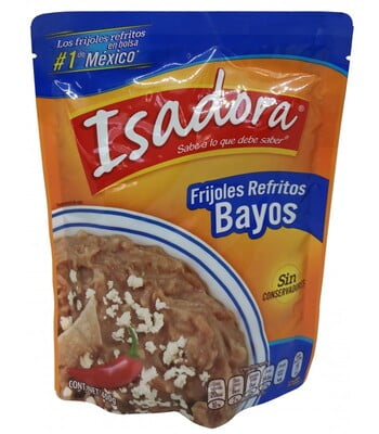 Frijoles bayos refritos Isadora 430 gr