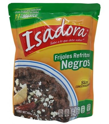 Frijoles negros refritos Isadora 430 gr