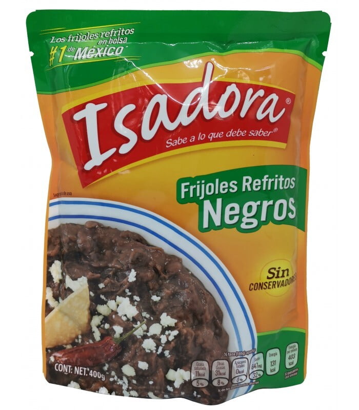 Frijoles negros refritos Isadora 430 gr Frijoles negros refritos Isadora 430 gr