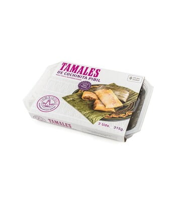 Tamales with Cochinita Pibil (3 units)