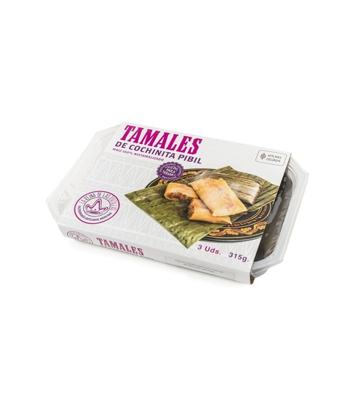 Tamales with Cochinita Pibil (3 units)